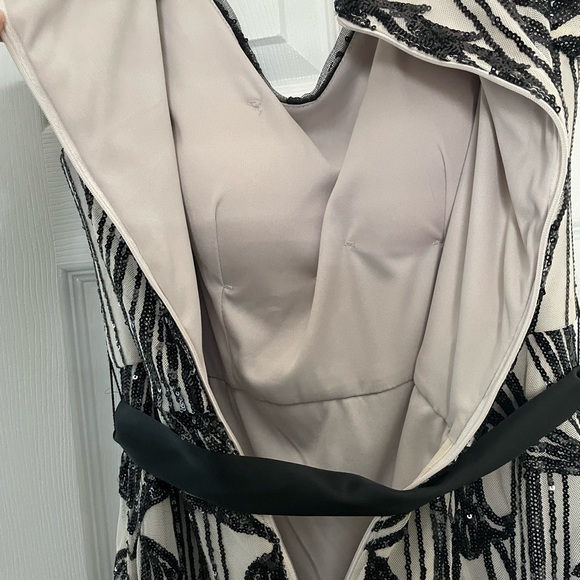 R&M Richards Black and Champagne Dress - Picture 9 of 12